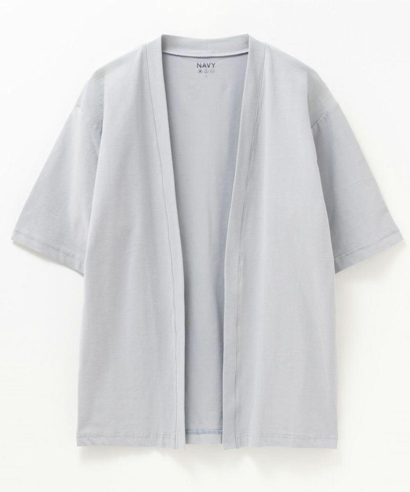 NAVY SARARI 冷感着流しカーディガン メンズ商品画像-25