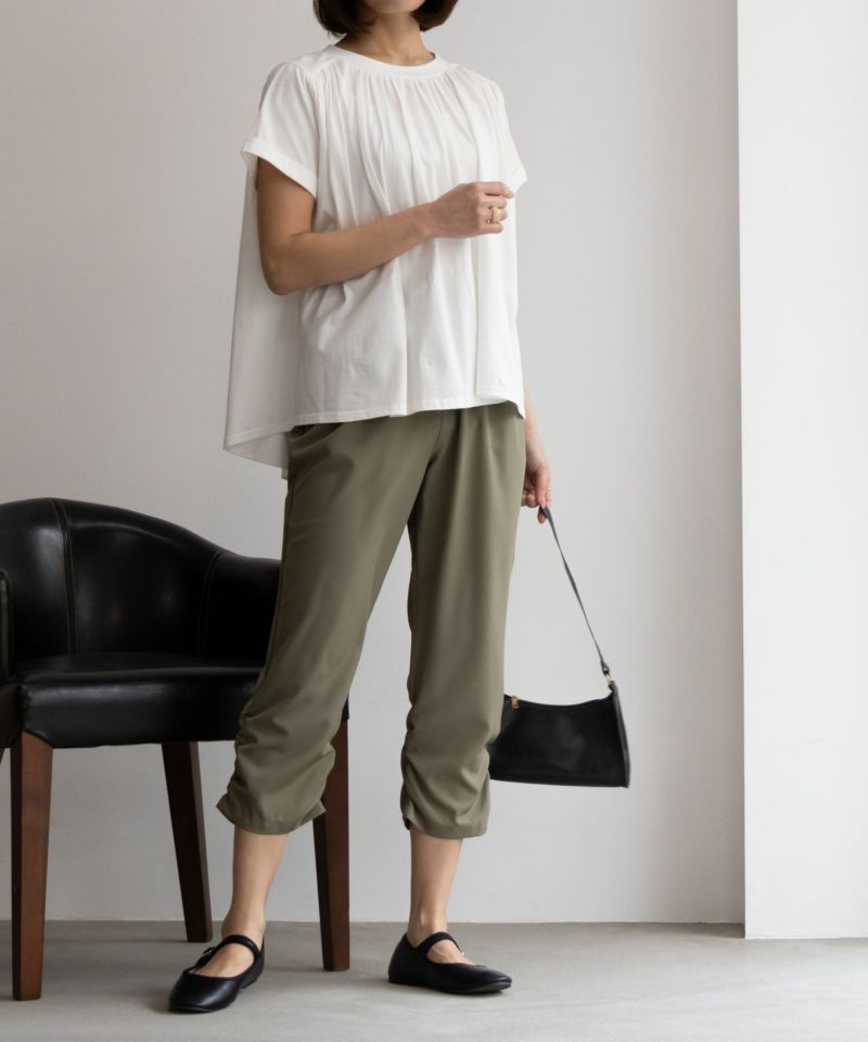 NAVY SARARI  シャーリングパンツ レディース商品画像-10