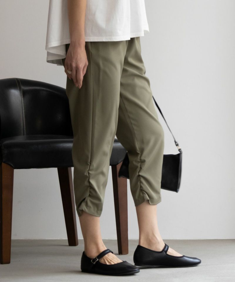 NAVY SARARI  シャーリングパンツ レディース商品画像-13