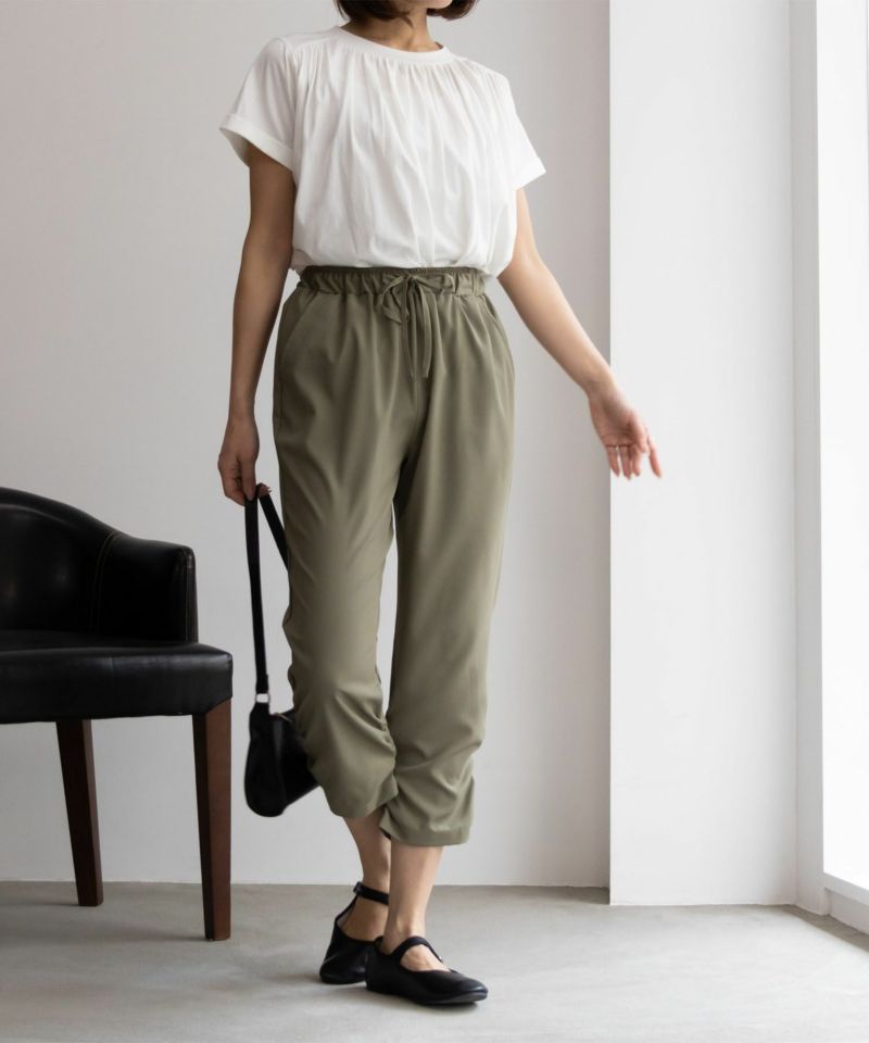 NAVY SARARI シャーリングパンツ レディース商品画像-18