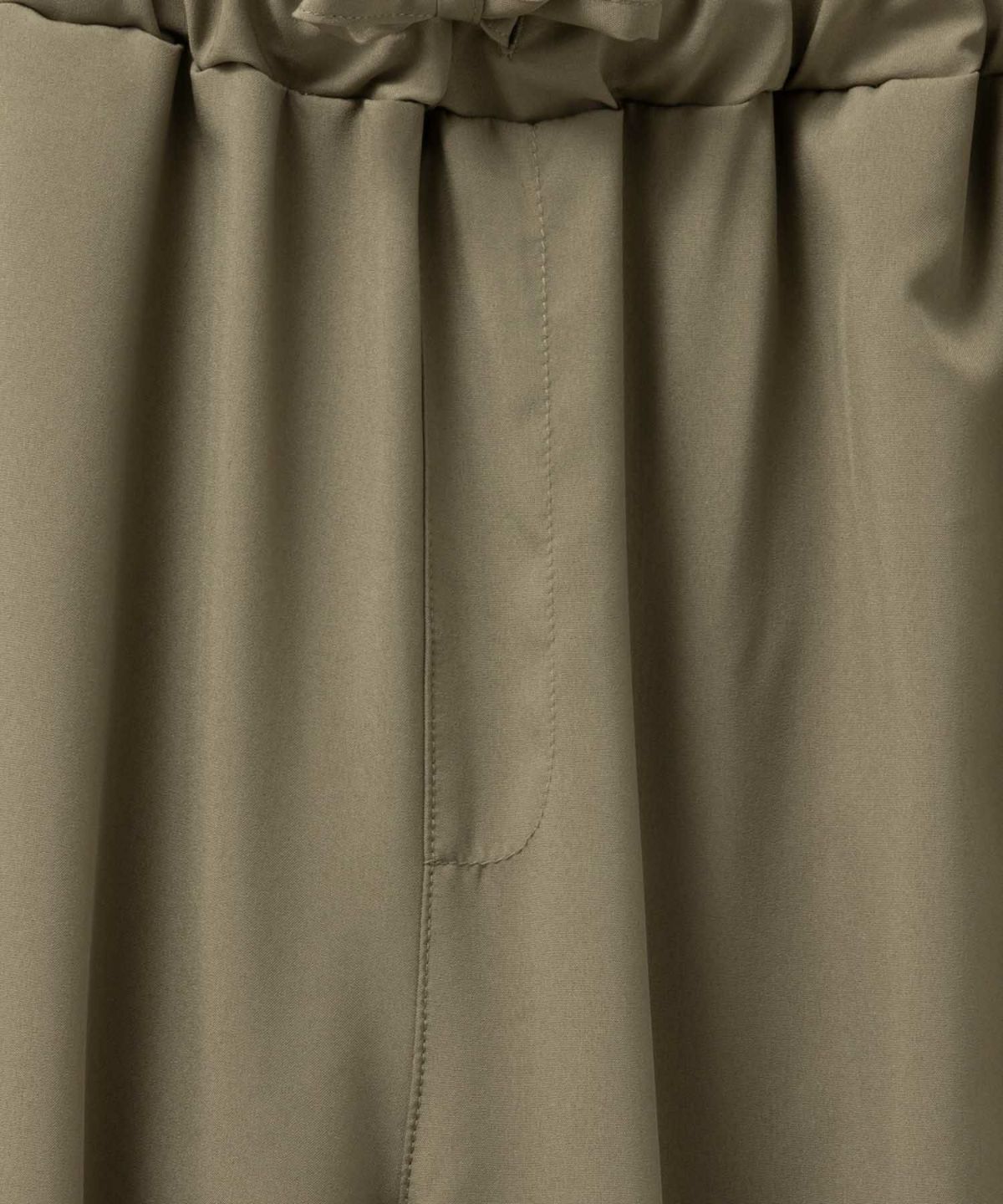 SARARI NAVY シャーリングパンツ レディース