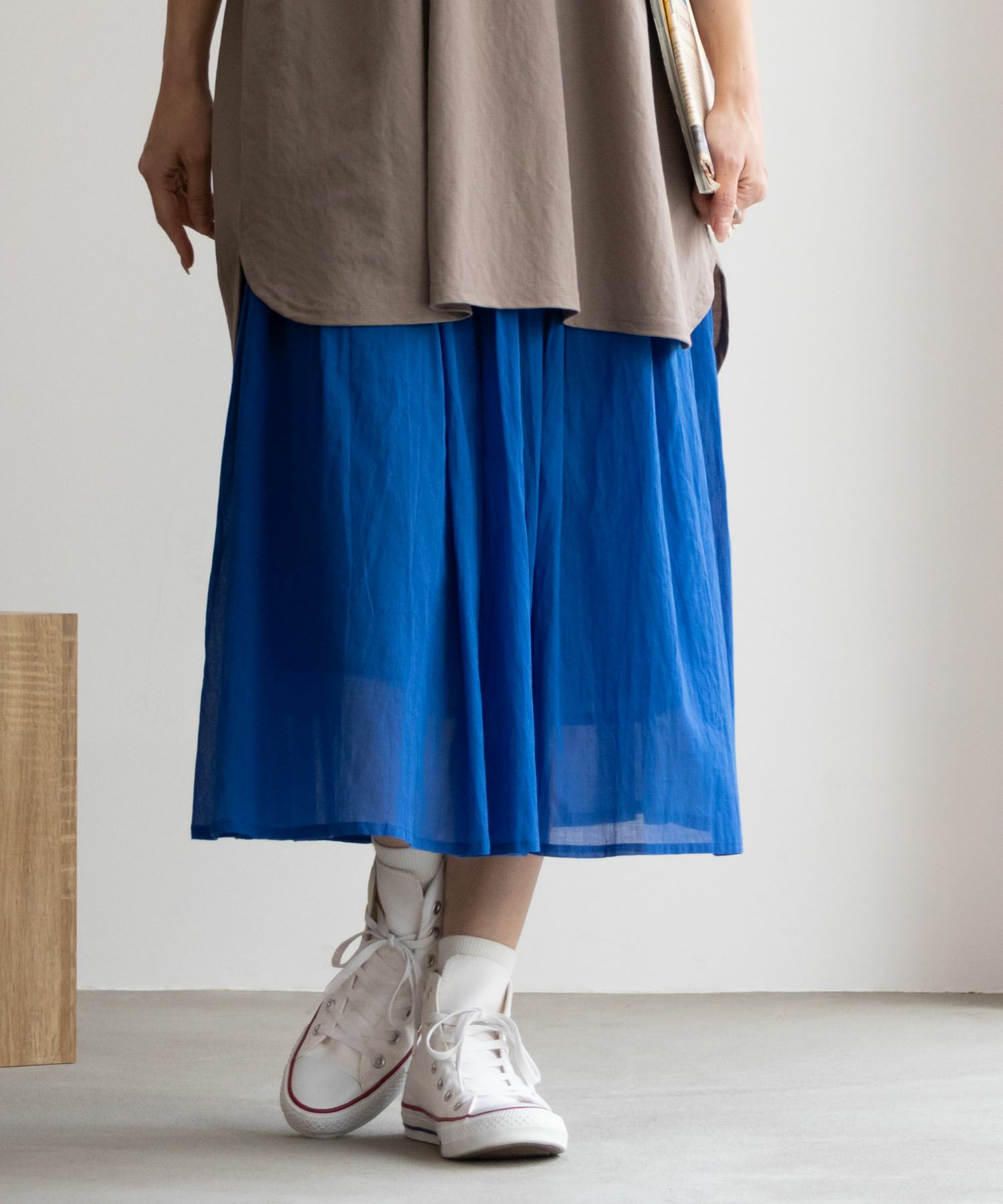 Howdy Marie  インド綿 ギャザースカート レディース商品画像-3