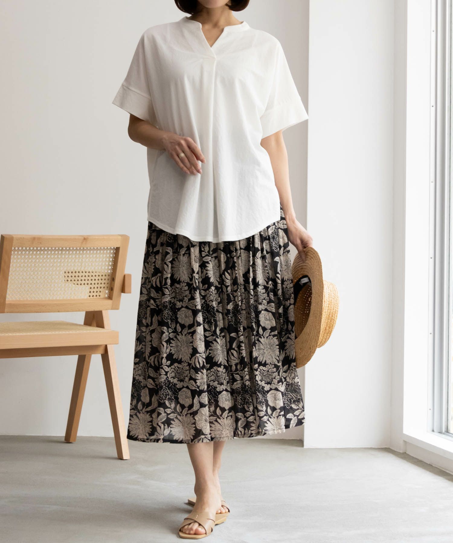 Howdy Marie  インド綿 ギャザースカート レディース商品画像-5