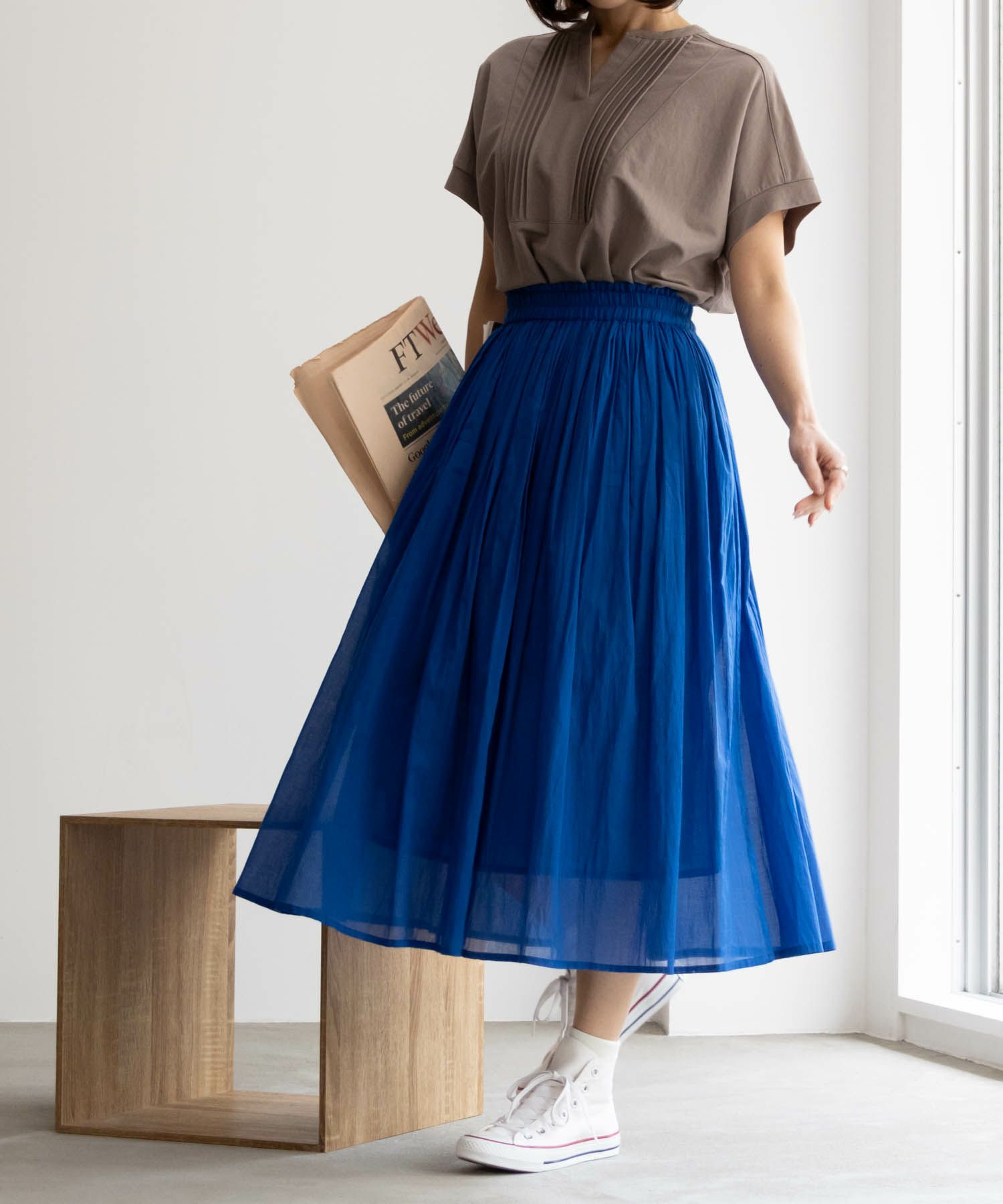 Howdy Marie  インド綿 ギャザースカート レディース商品画像-7