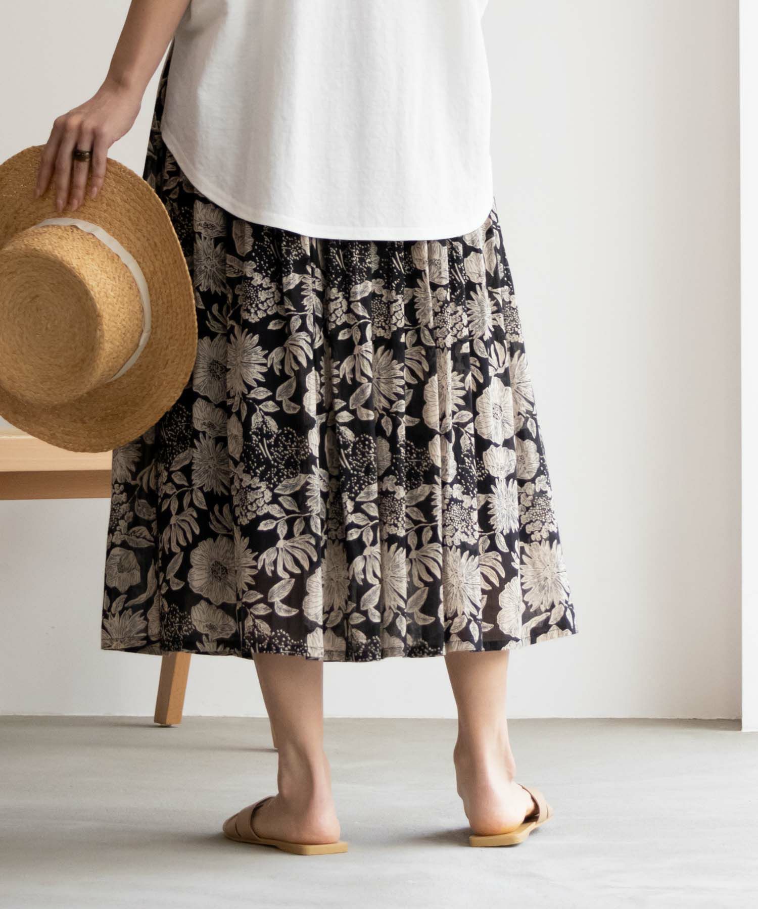 Howdy Marie  インド綿 ギャザースカート レディース商品画像-10