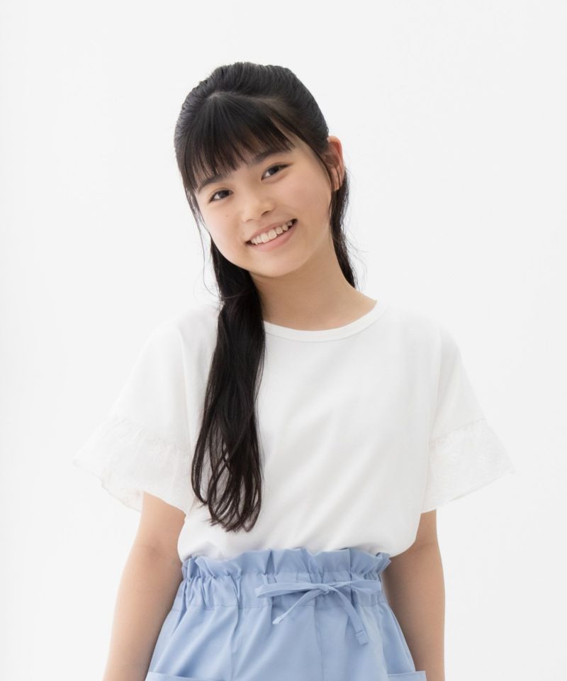 NAVY SARARI  袖フリルプルオーバー キッズ ネコポス 対応商品商品画像-1
