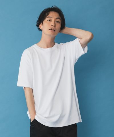 NAVY SARARI サラリピュール シルケットTシャツ メンズ