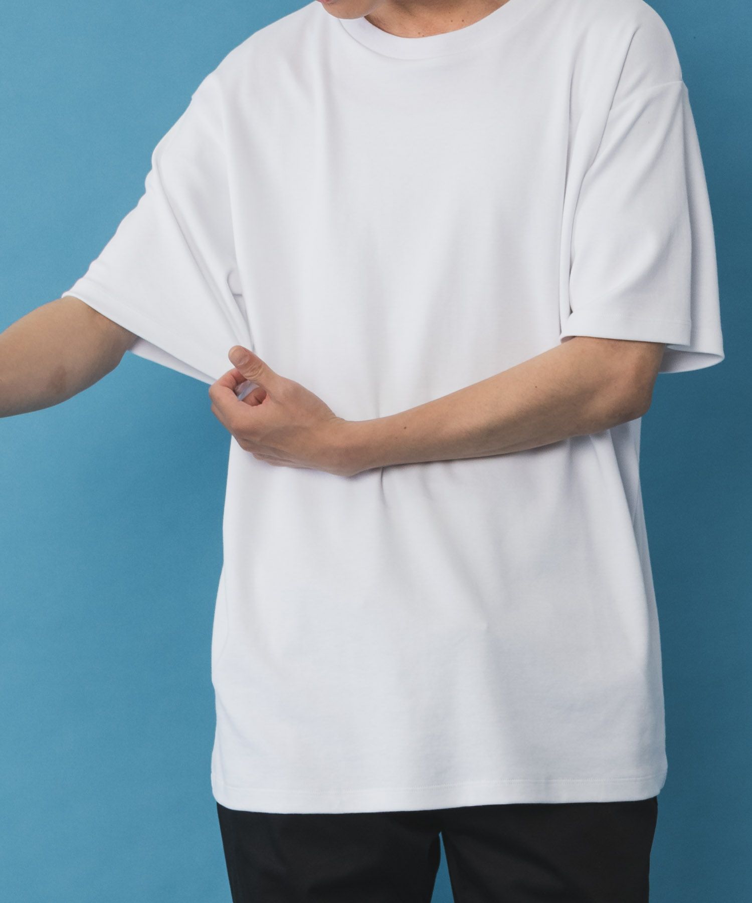 NAVY SARARI リピュール加工 シルケットTシャツ メンズ