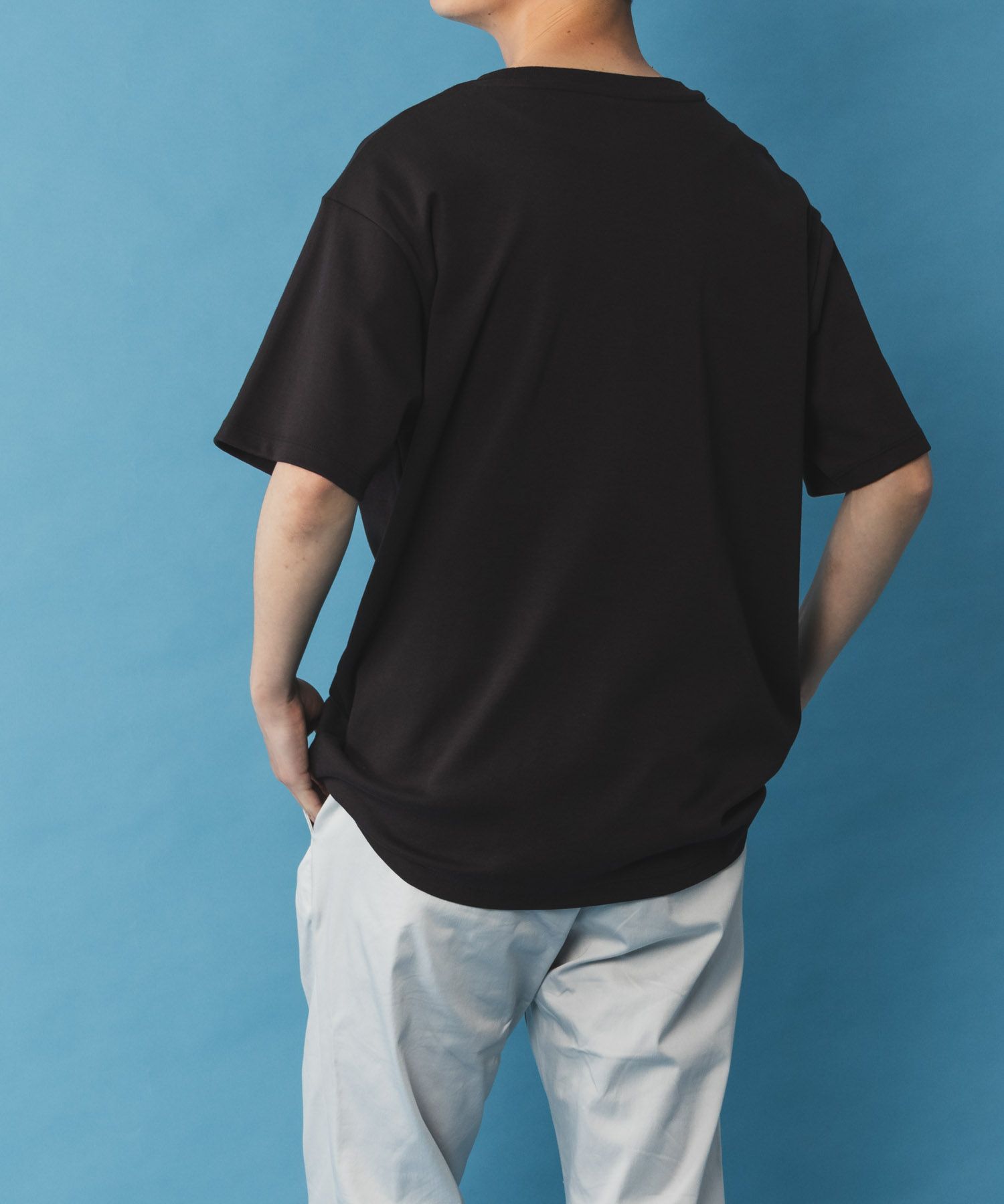 NAVY SARARI サラリピュール シルケットTシャツ メンズ商品サムネイル-8