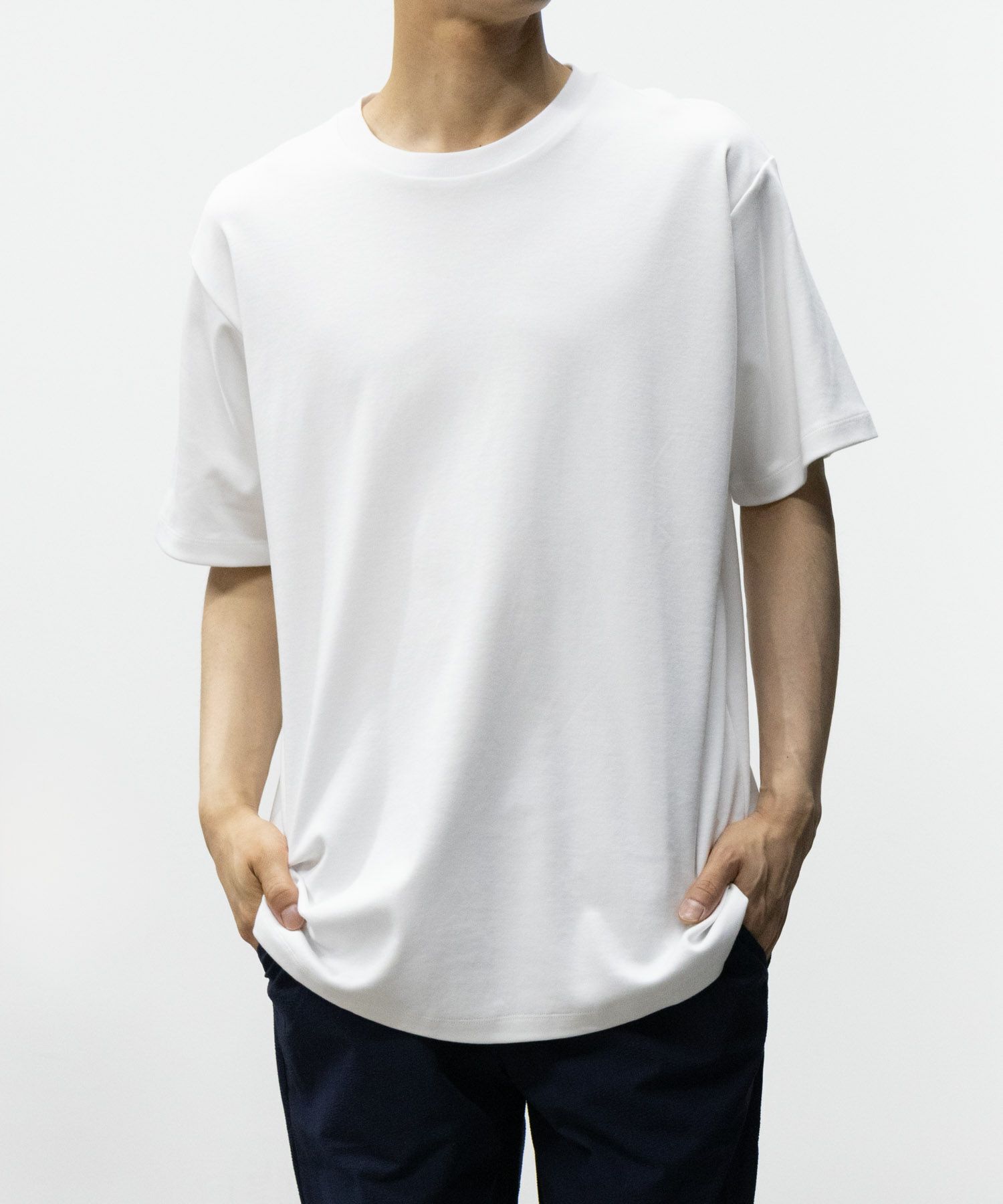 NAVY SARARI サラリピュール シルケットTシャツ メンズ商品サムネイル-11
