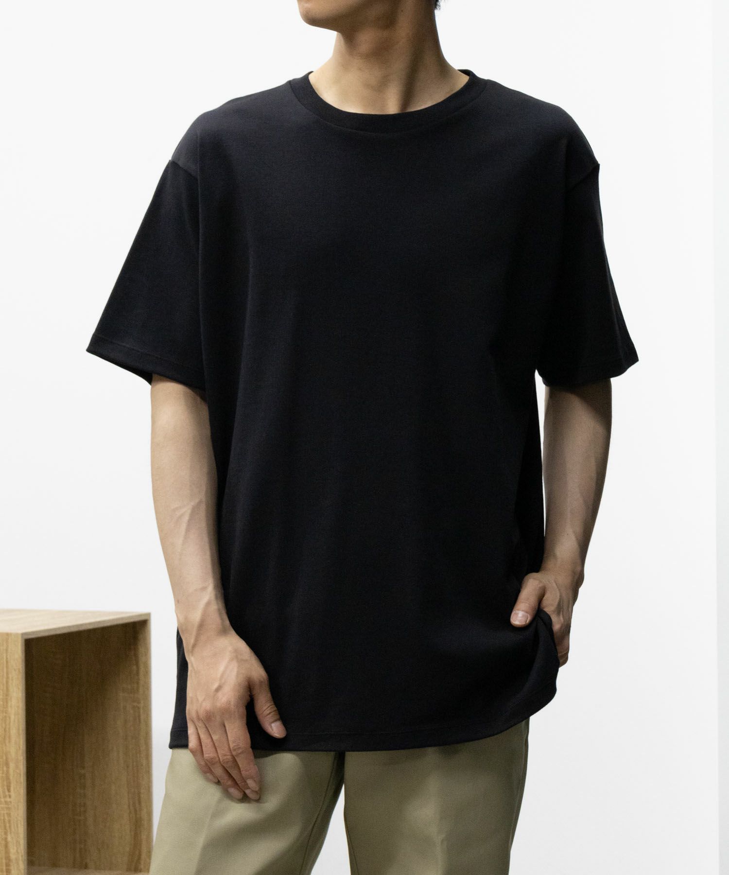 NAVY SARARI サラリピュール シルケットTシャツ メンズ商品サムネイル-12