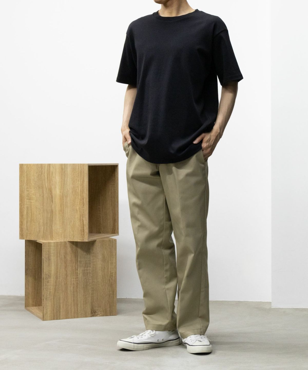 NAVY SARARI リピュール加工 シルケットTシャツ メンズ