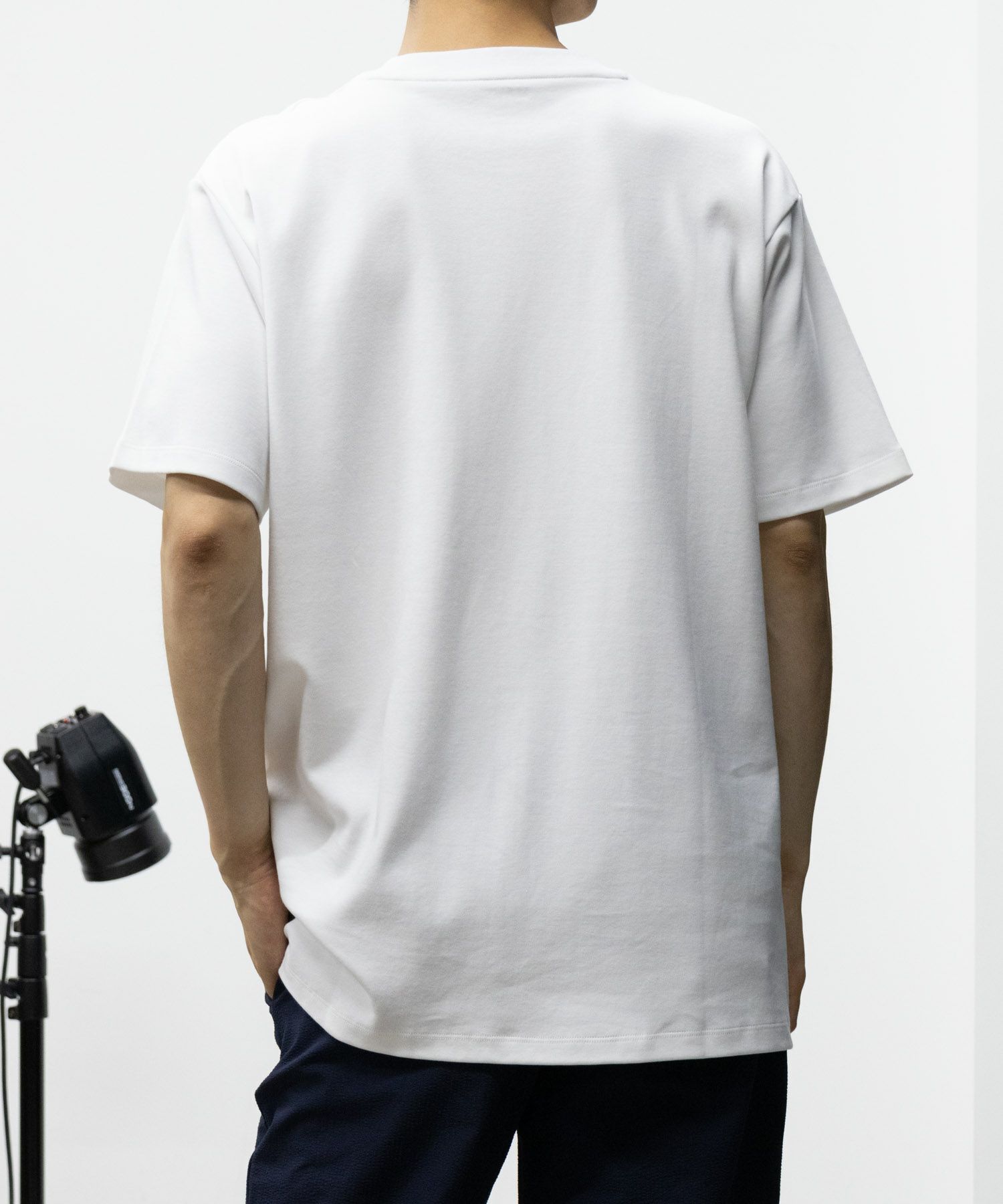 NAVY SARARI リピュール加工 シルケットTシャツ メンズ