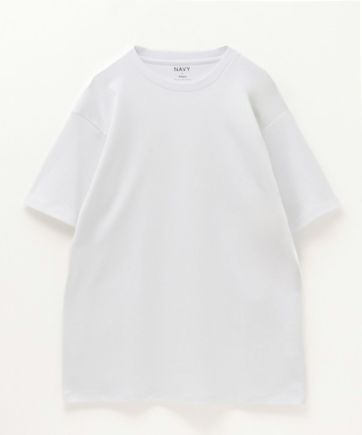 NAVY SARARI リピュール加工 シルケットTシャツ メンズ