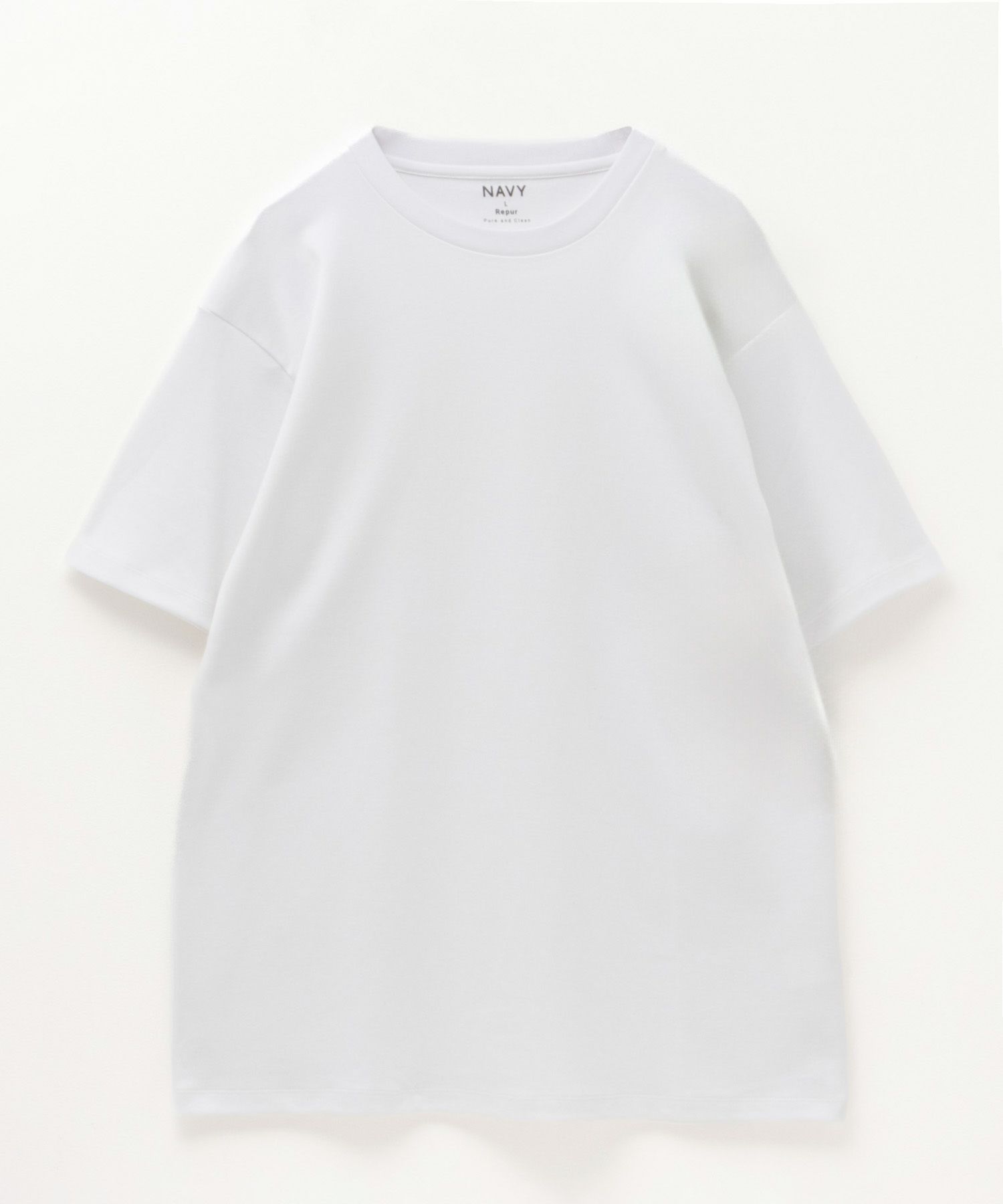NAVY SARARI リピュール加工 シルケットTシャツ メンズ