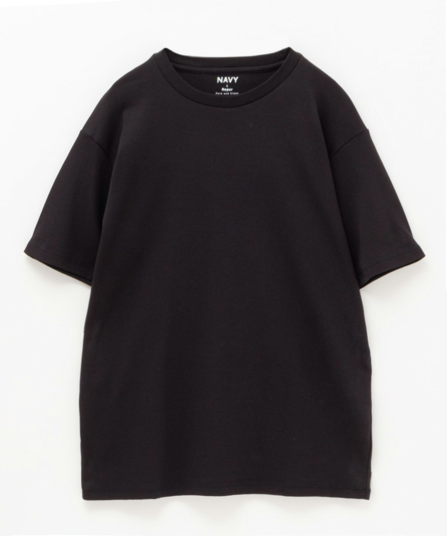 NAVY SARARI リピュール加工 シルケットTシャツ メンズ