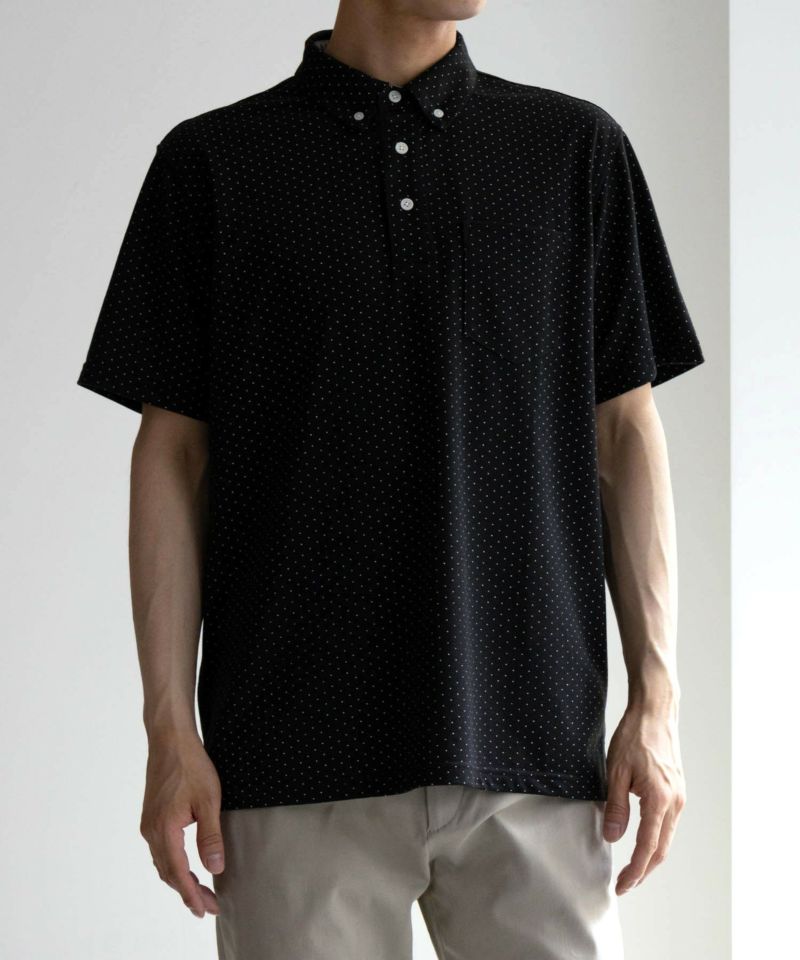 NAVY SARARI サラリピュール 総柄ポロシャツ メンズ商品画像-23