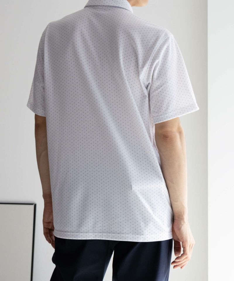 NAVY SARARI サラリピュール 総柄ポロシャツ メンズ商品画像-30