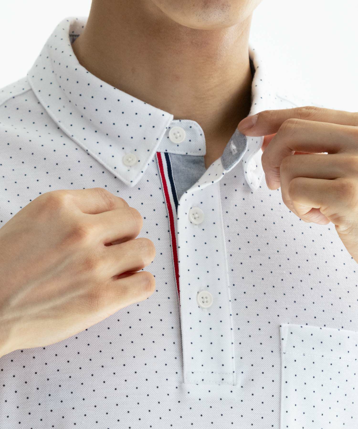 NAVY SARARI サラリピュール 総柄ポロシャツ メンズ商品画像-31