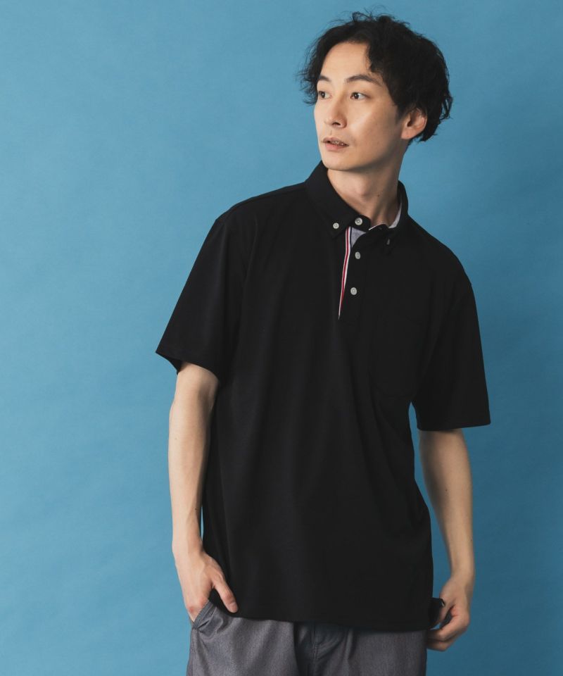 NAVY SARARI サラリピュール カノコポロシャツ メンズ商品画像-5