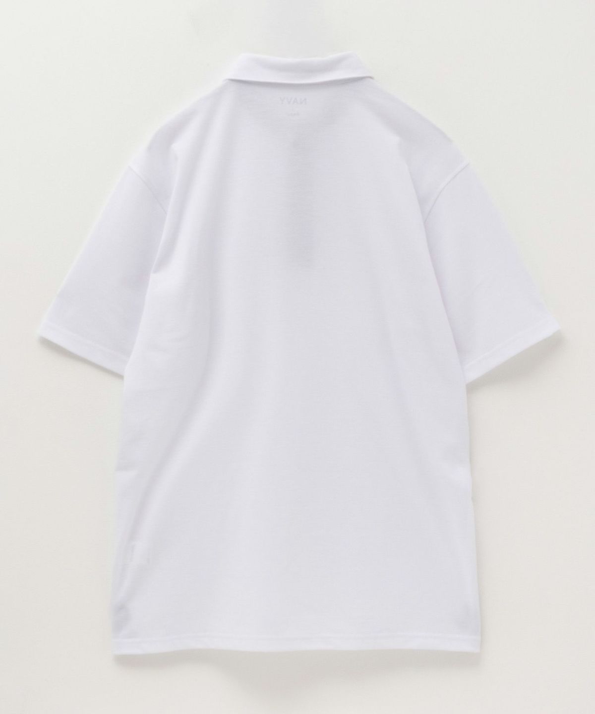 NAVY SARARI リピュール加工 カノコポロシャツ メンズ