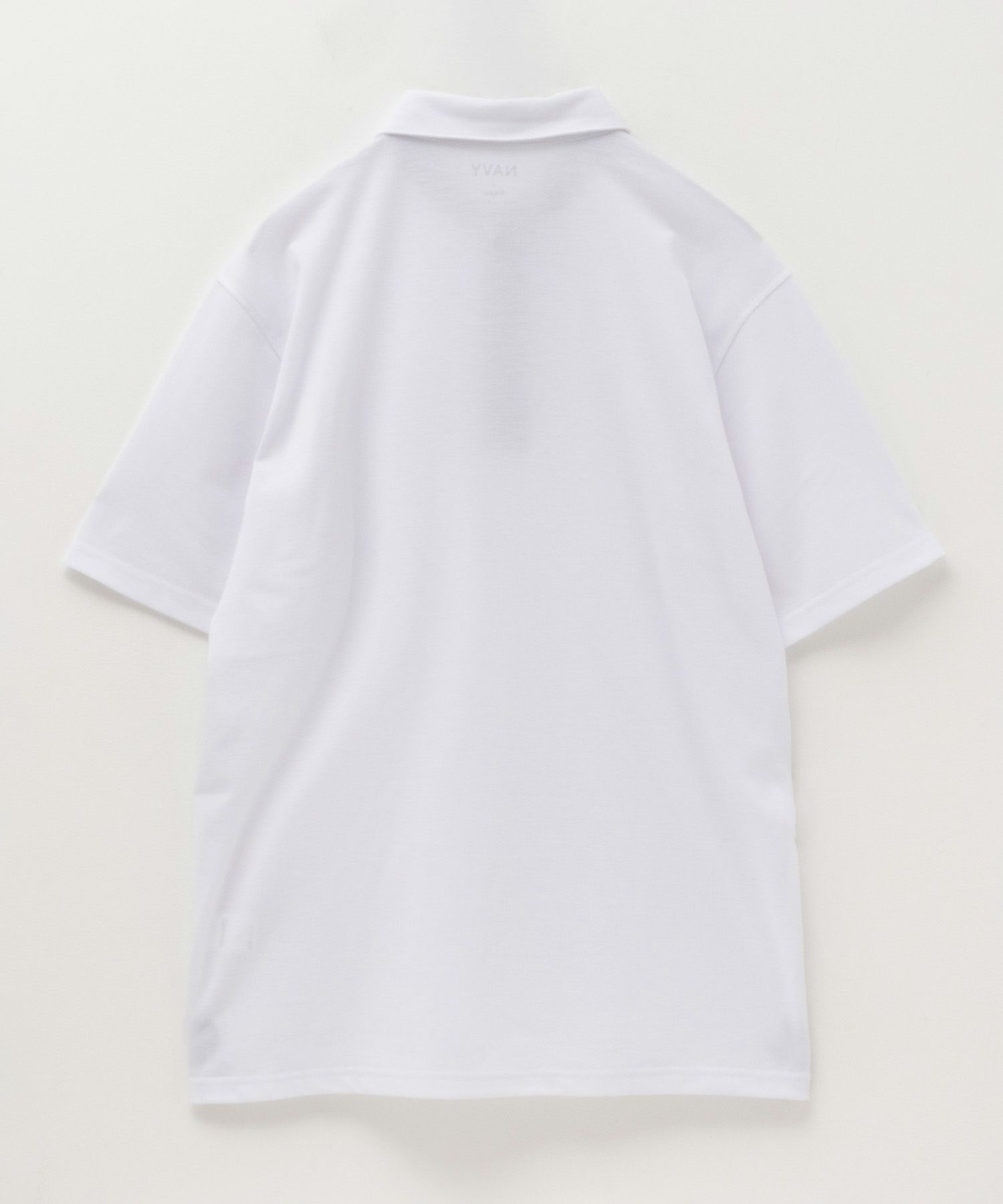 NAVY SARARI リピュール加工 カノコポロシャツ メンズ