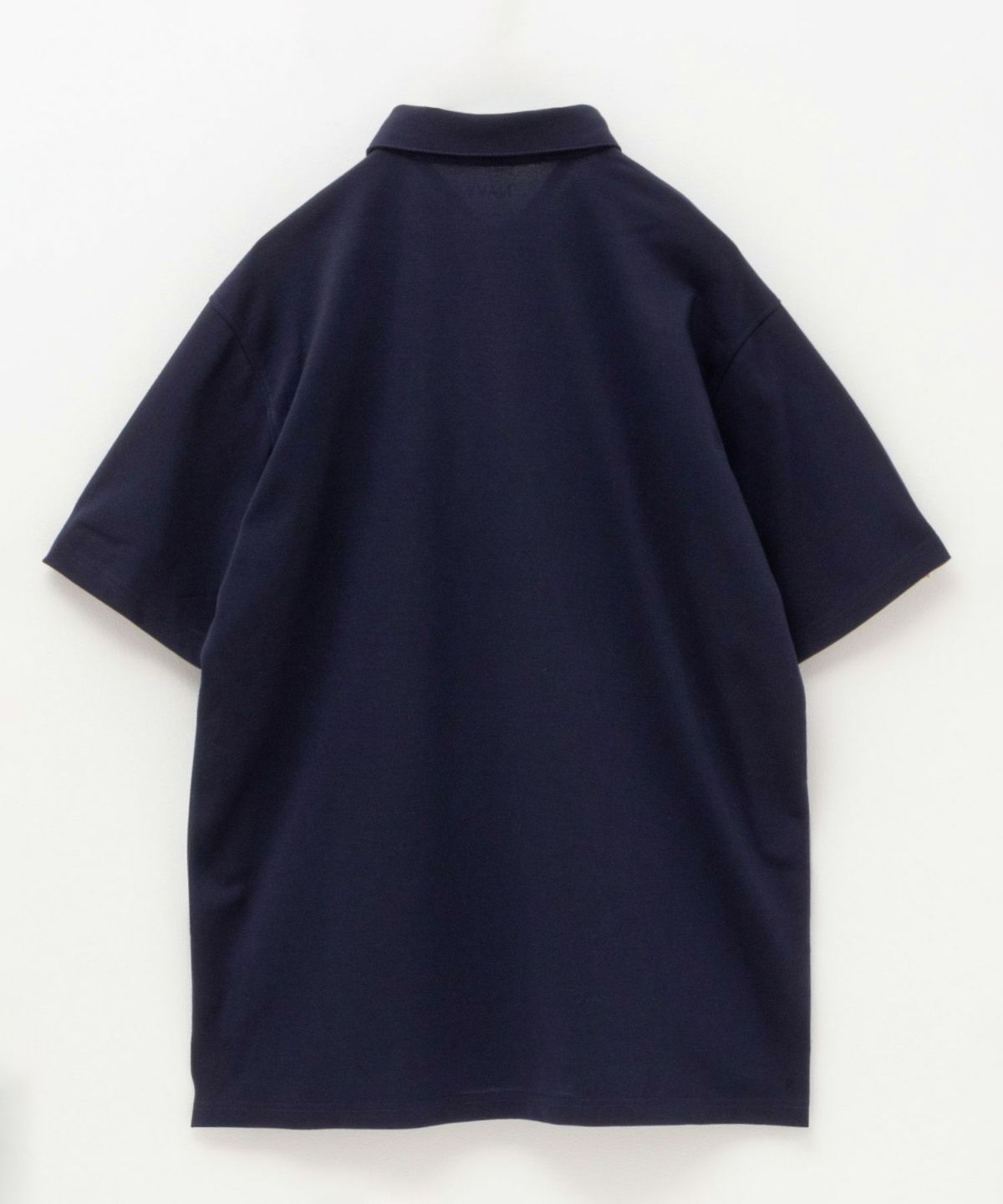 NAVY SARARI リピュール加工 カノコポロシャツ メンズ