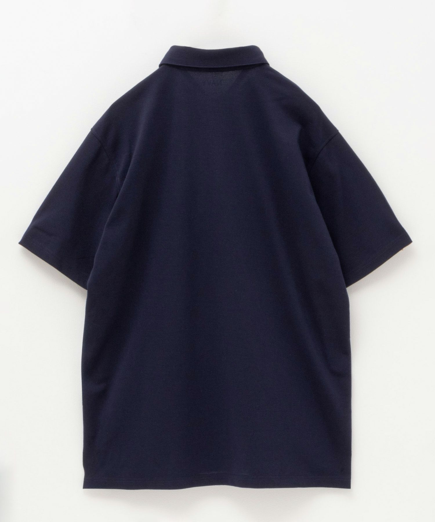 NAVY SARARI リピュール加工 カノコポロシャツ メンズ