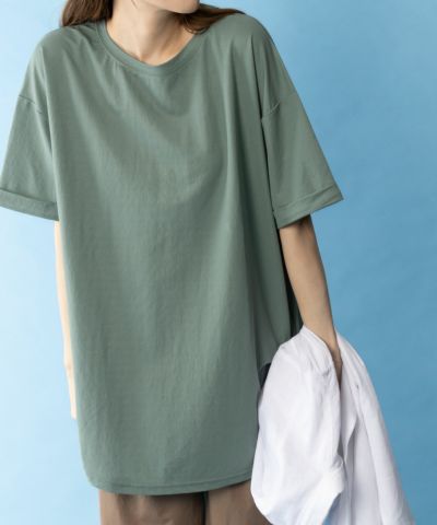 NAVY SARARI チュニック丈Tシャツ レディース ネコポス 対応商品
