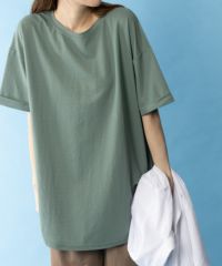 NAVY SARARI チュニック丈Tシャツ レディース ネコポス 対応商品