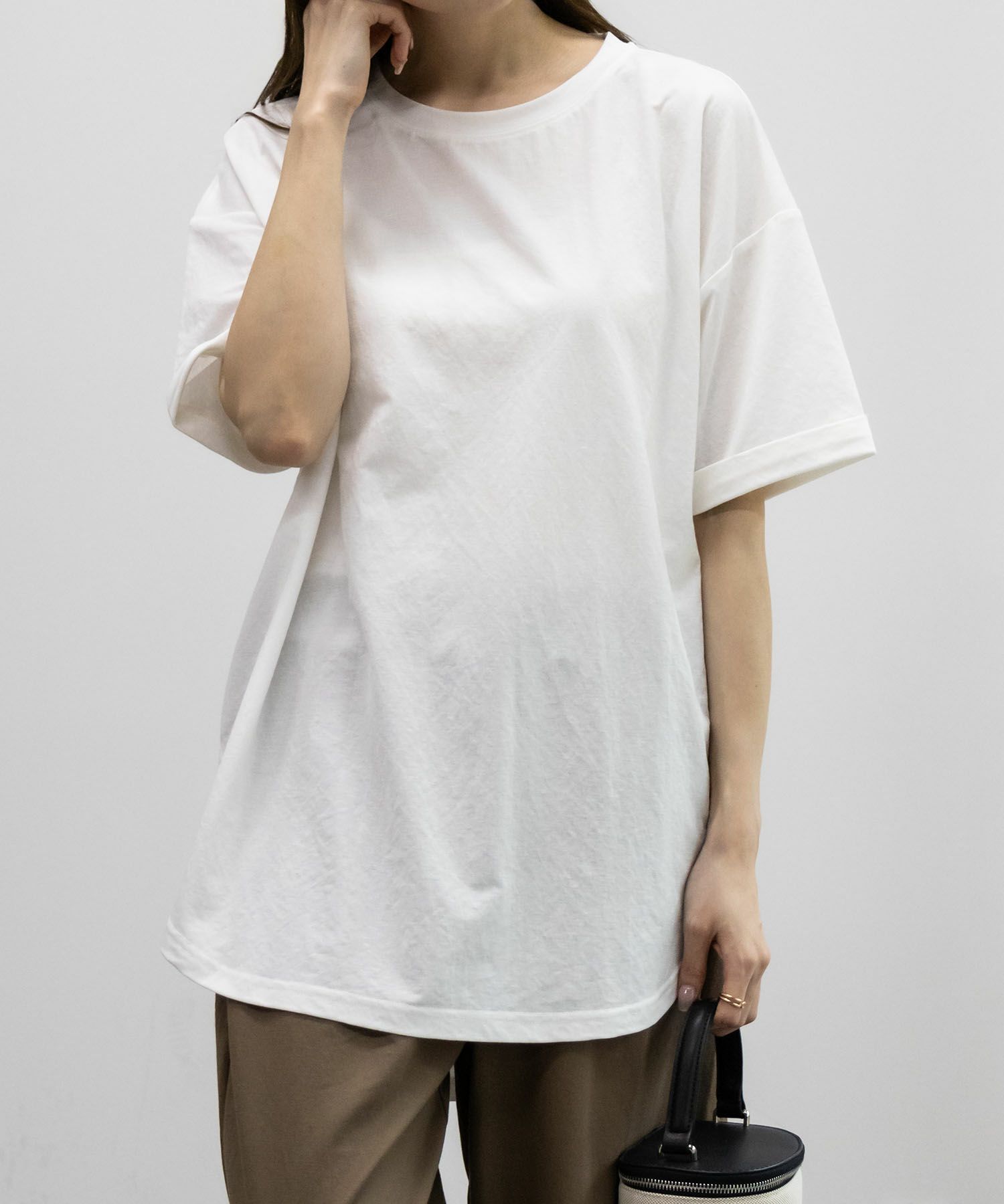 NAVY SARARI チュニック丈Tシャツ レディース ネコポス 対応商品