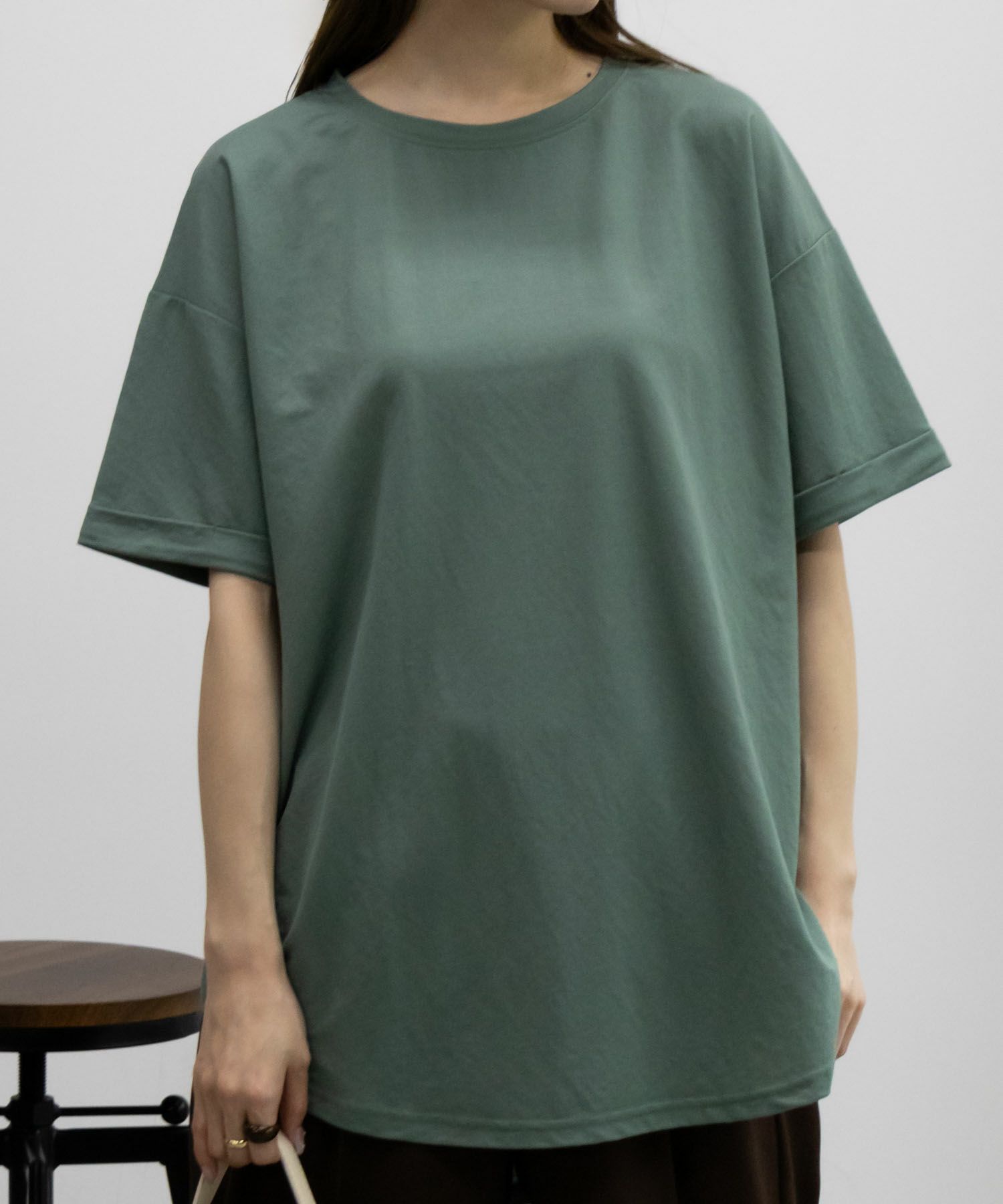 NAVY SARARI  チュニック丈Tシャツ レディース メール便 対応商品商品サムネイル-10