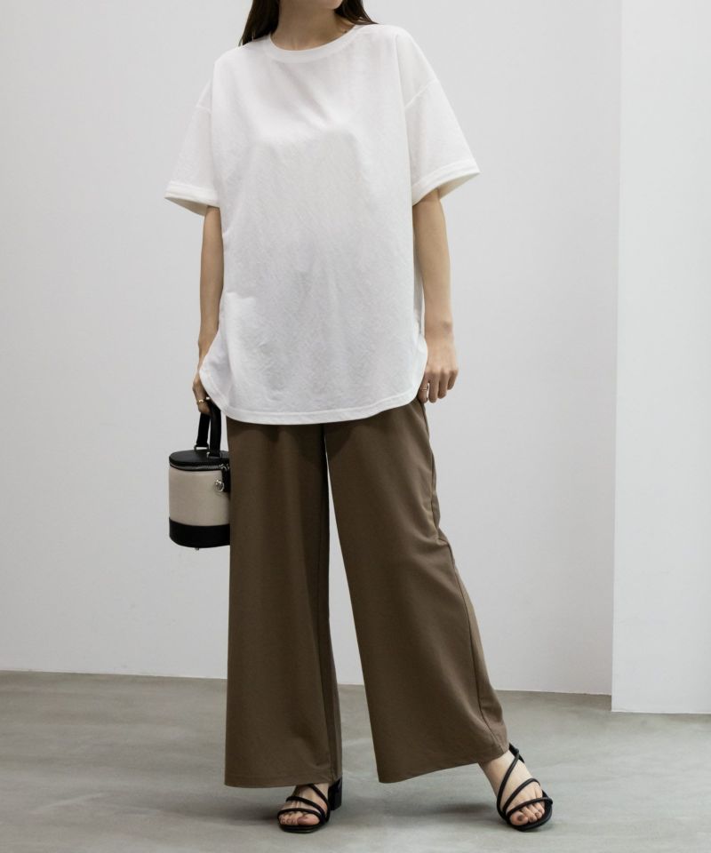 NAVY SARARI  チュニック丈Tシャツ レディース メール便 対応商品商品画像-12