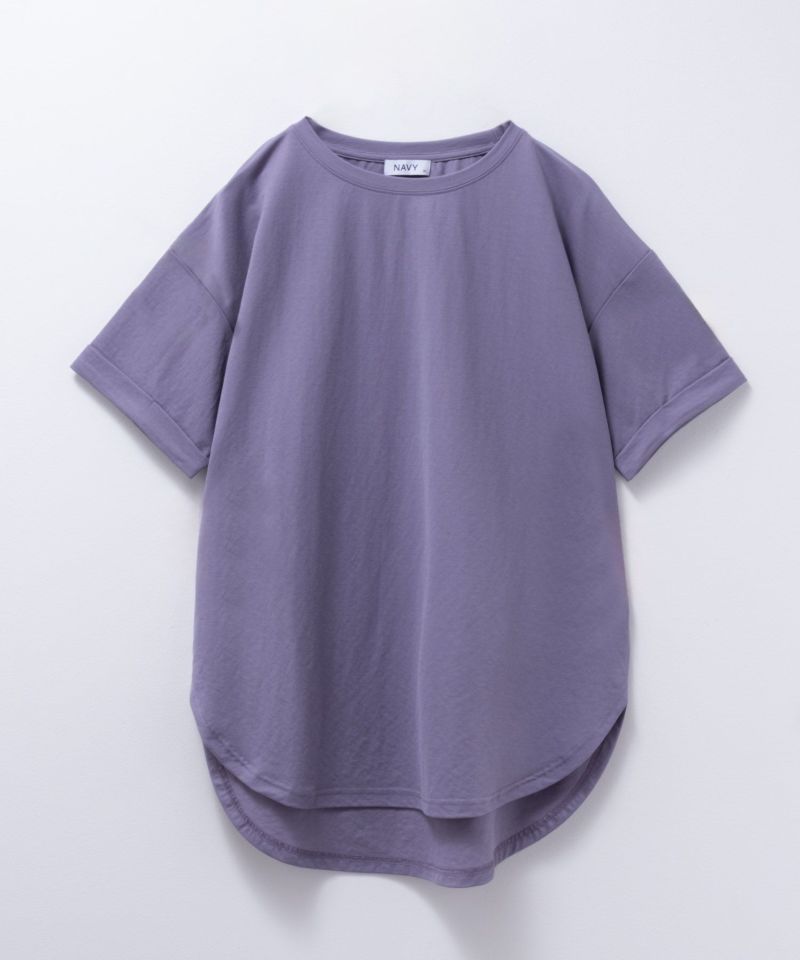 NAVY SARARI  チュニック丈Tシャツ レディース メール便 対応商品商品画像-25