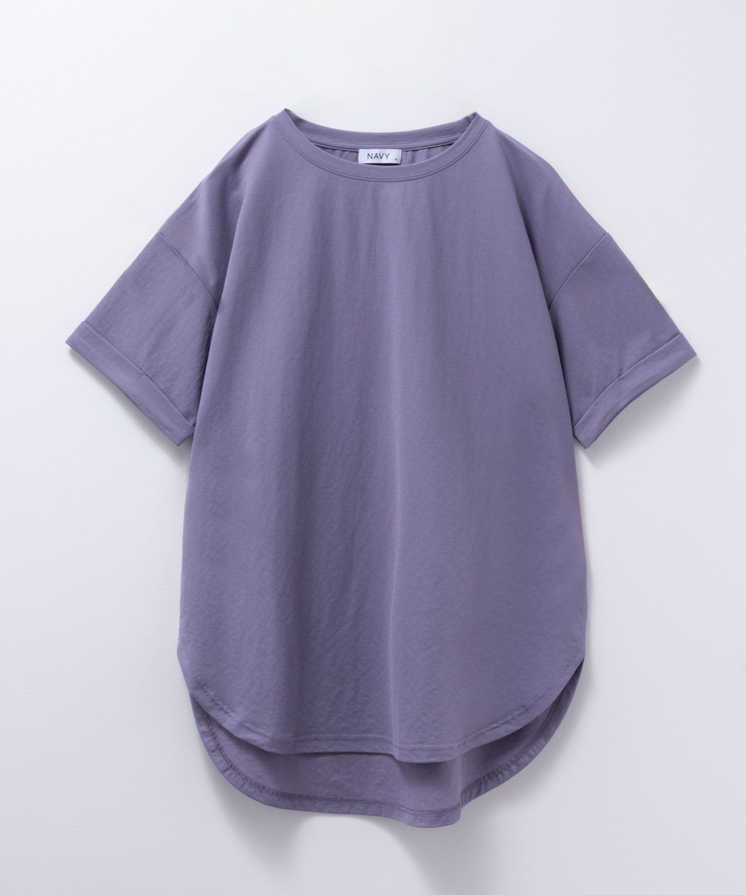 NAVY SARARI  チュニック丈Tシャツ レディース メール便 対応商品商品画像-25