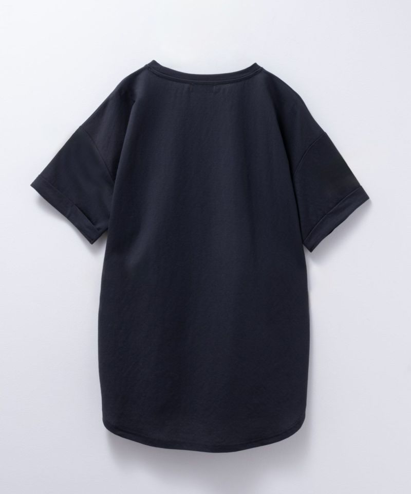 NAVY SARARI  チュニック丈Tシャツ レディース メール便 対応商品商品画像-30