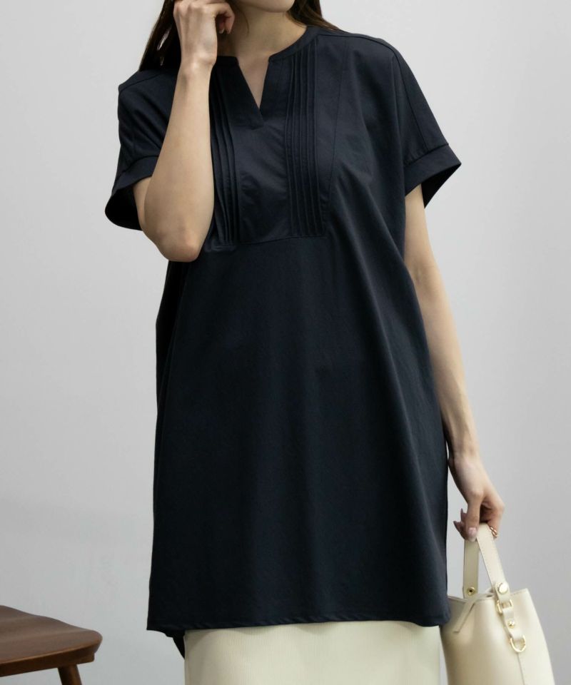 NAVY SARARI ピンタックチュニックプルオーバー レディース メール便 対応商品商品画像-7