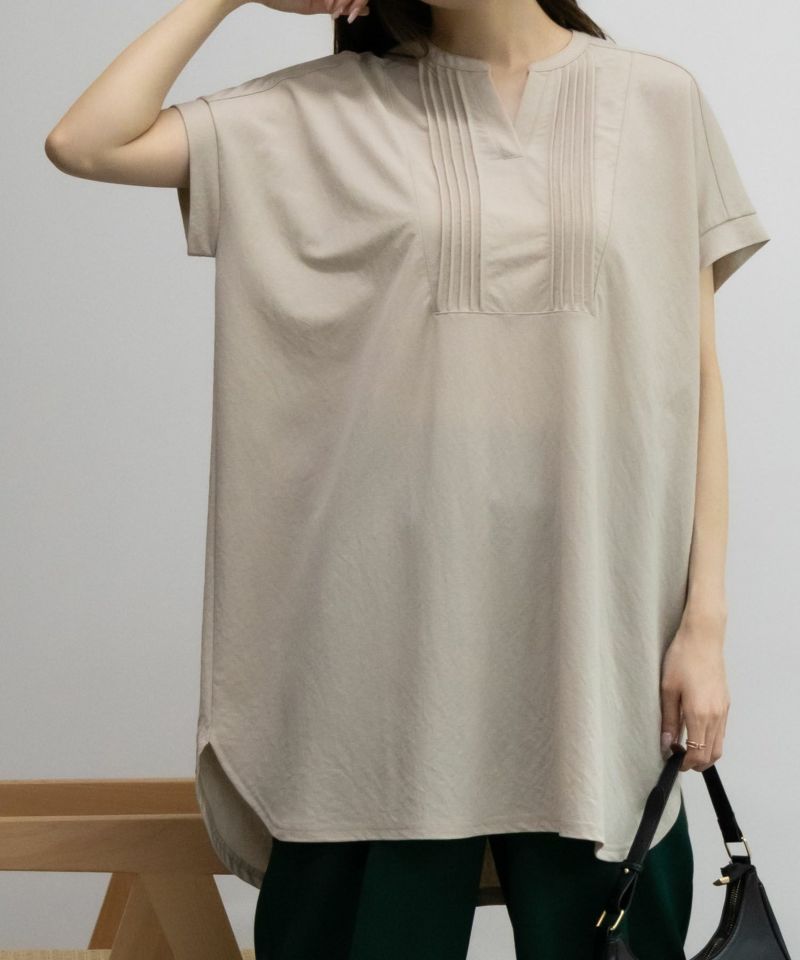 NAVY SARARI  ピンタックチュニックプルオーバー レディース メール便 対応商品商品画像-9