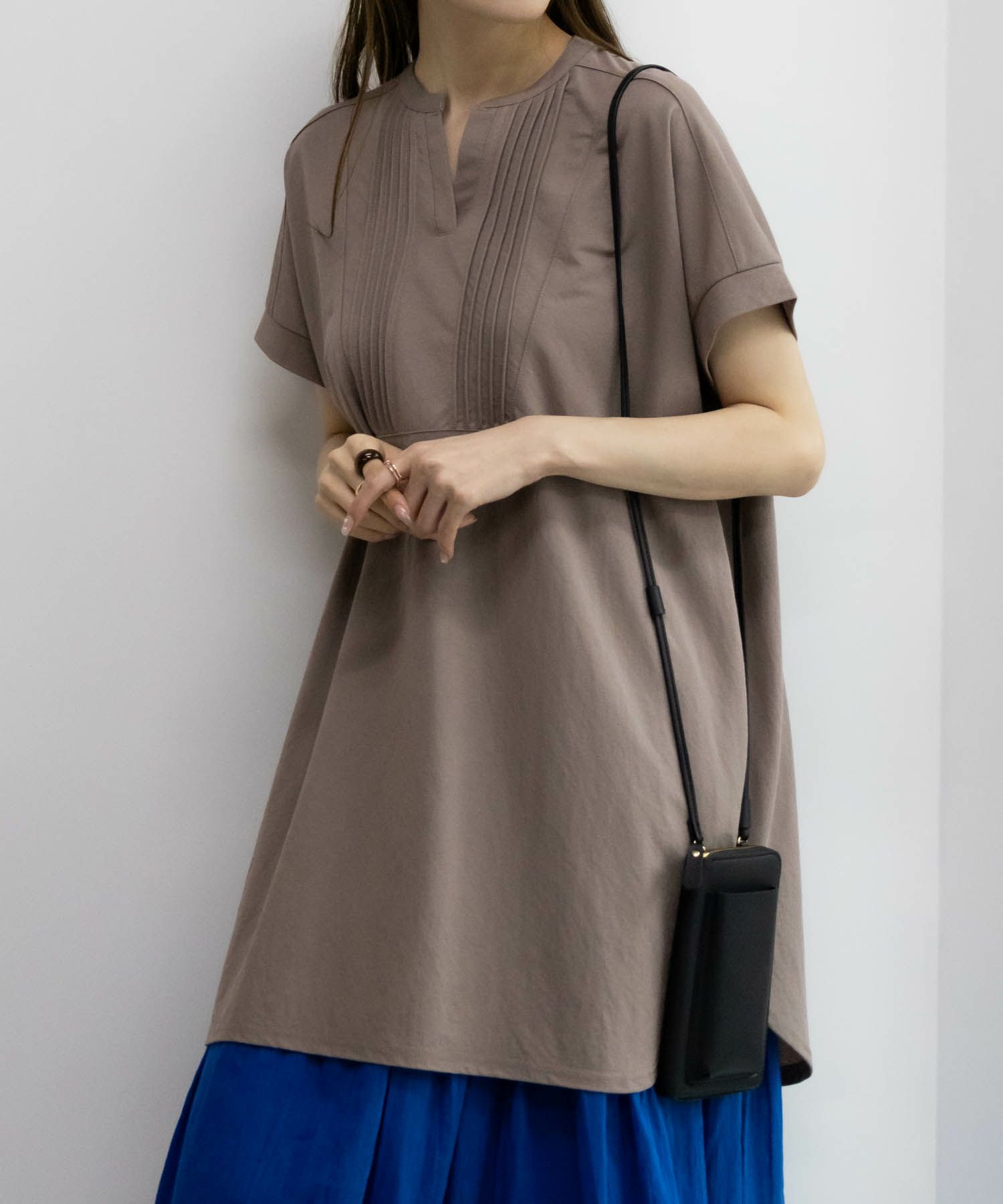 NAVY SARARI ピンタックチュニックプルオーバー レディース メール便 対応商品商品サムネイル-10