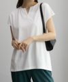 NAVY SARARI リピュール加工 スキッパーTシャツ レディース ネコポス 対応商品