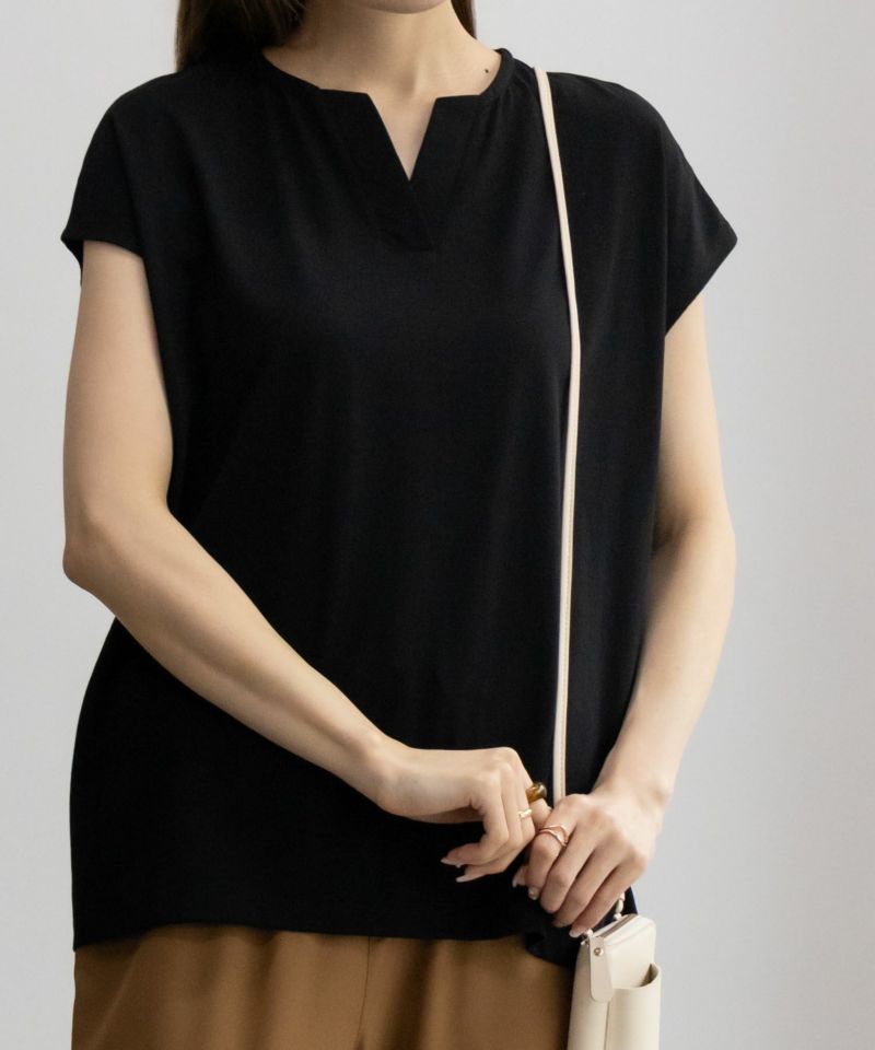 NAVY SARARI サラリピュール スキッパーTシャツ レディース ネコポス 