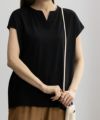 NAVY SARARI リピュール加工 スキッパーTシャツ レディース ネコポス 対応商品
