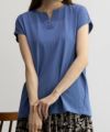 NAVY SARARI リピュール加工 スキッパーTシャツ レディース ネコポス 対応商品