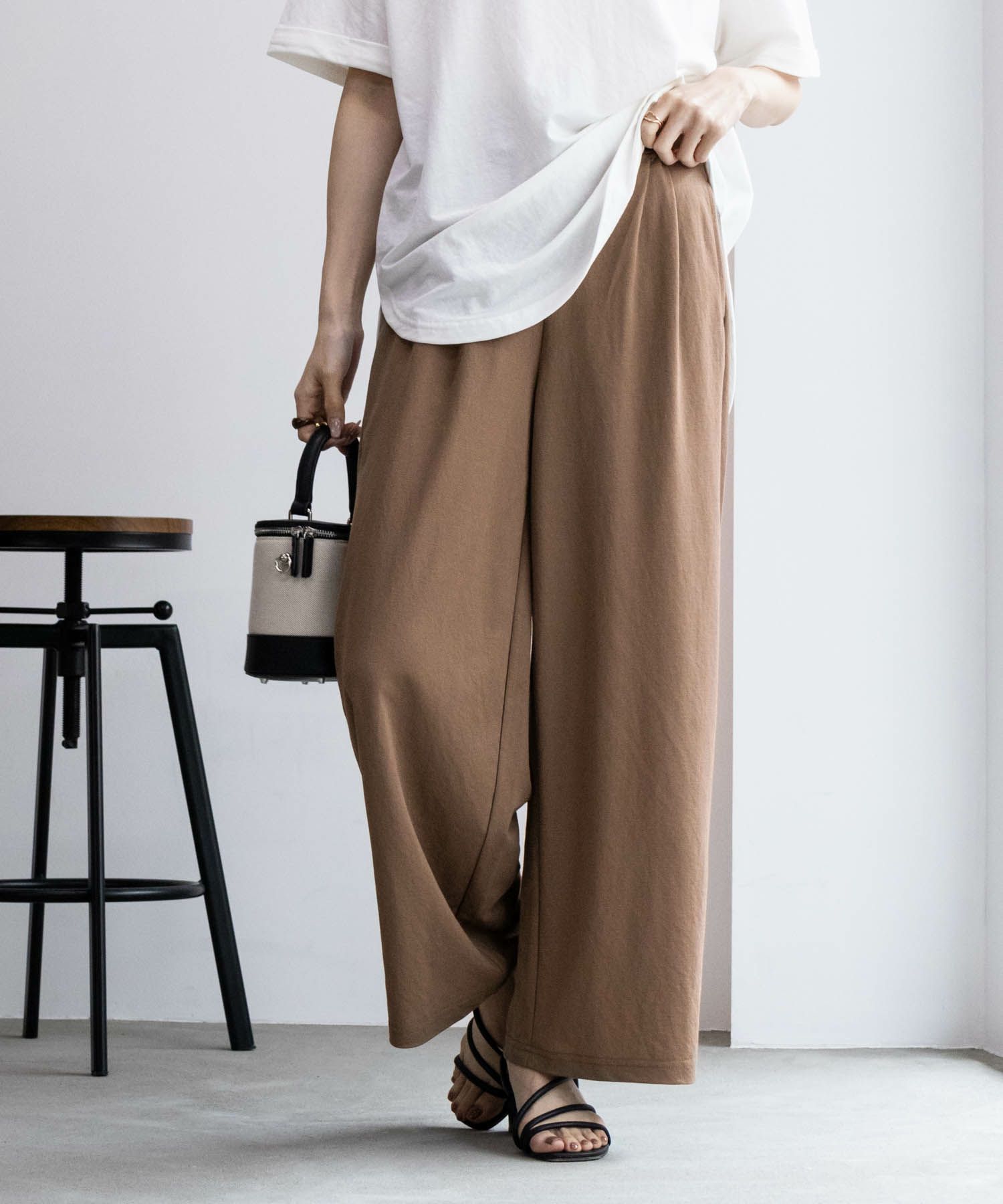 NAVY SARARI ワイドパンツ レディース商品画像-19