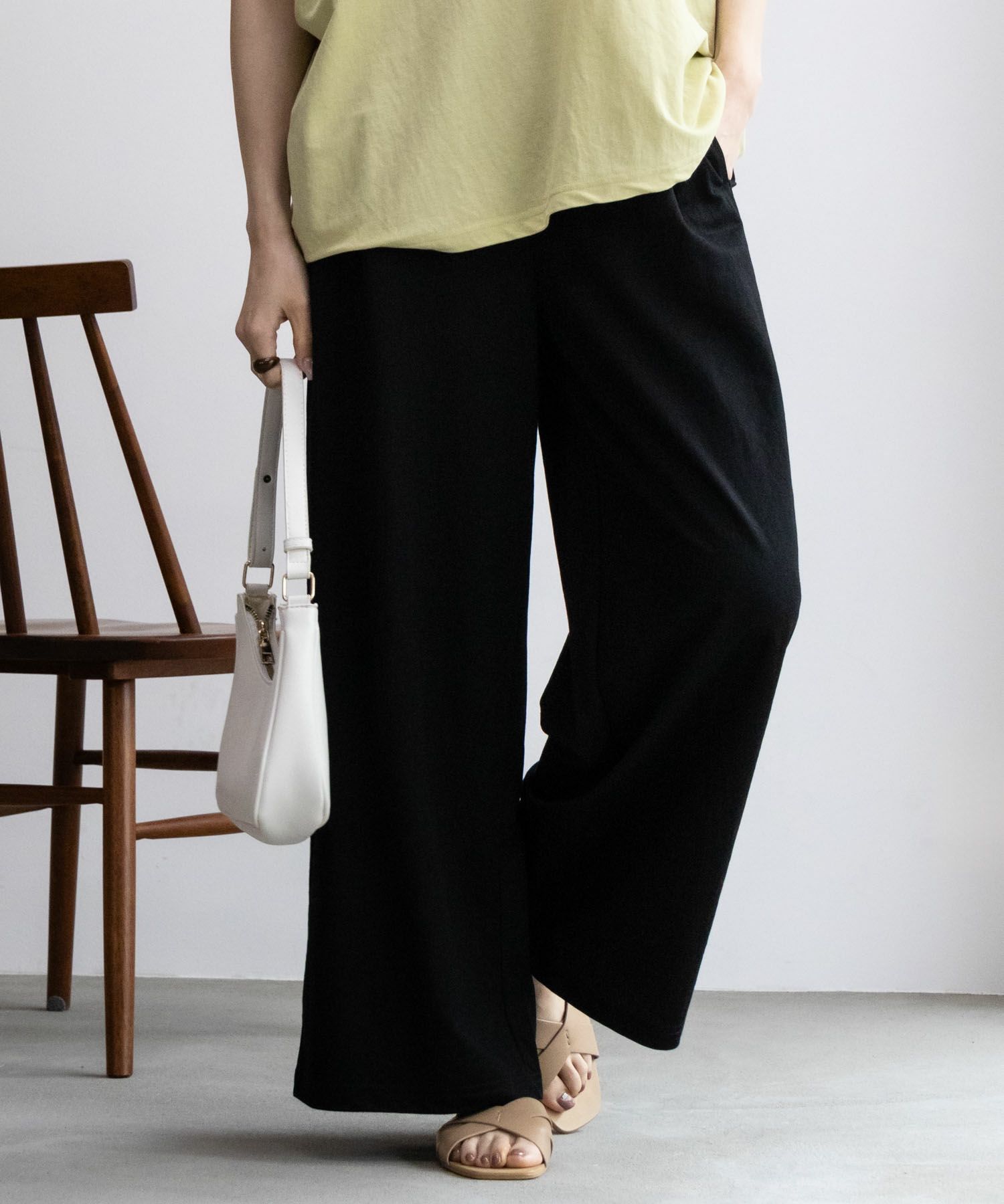 NAVY SARARI ワイドパンツ レディース商品画像-21