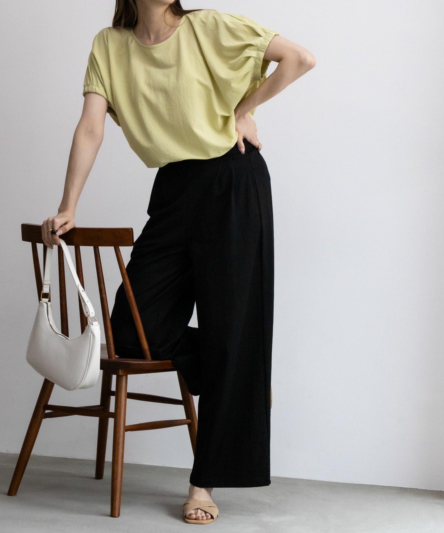 NAVY SARARI ワイドパンツ レディース商品画像-37