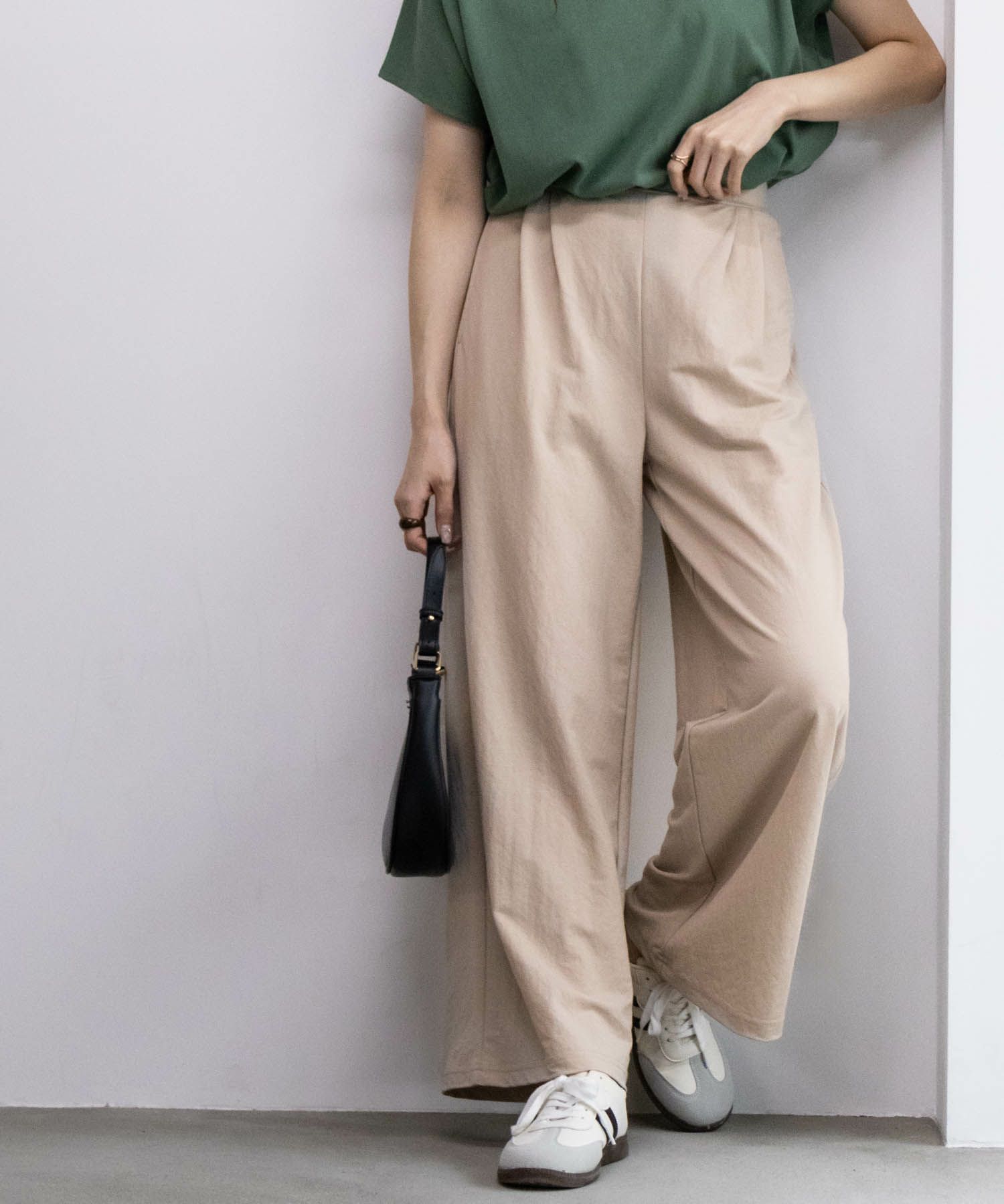 NAVY SARARI ワイドパンツ レディース
