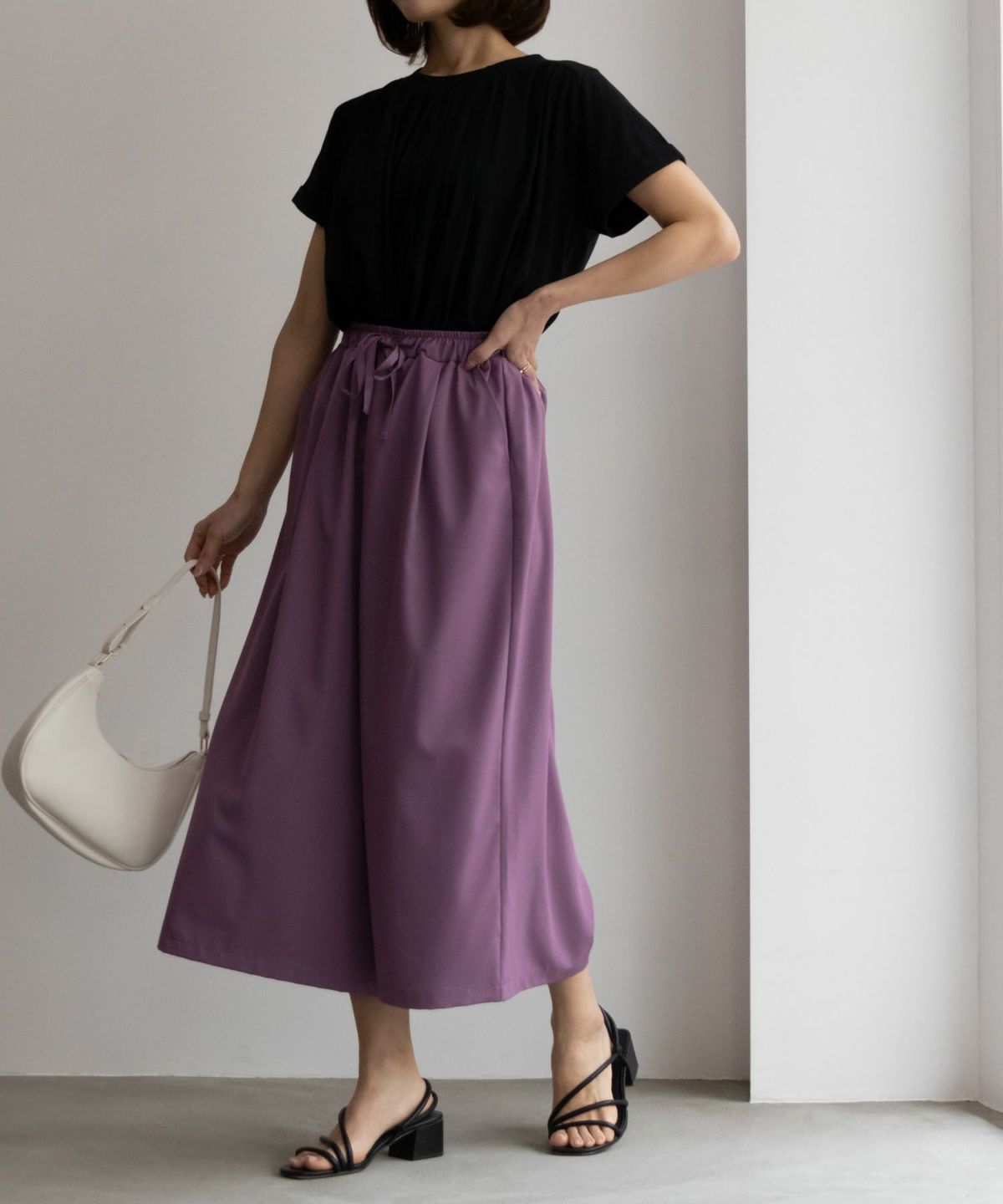 NAVY SARARI スカーチョ レディース