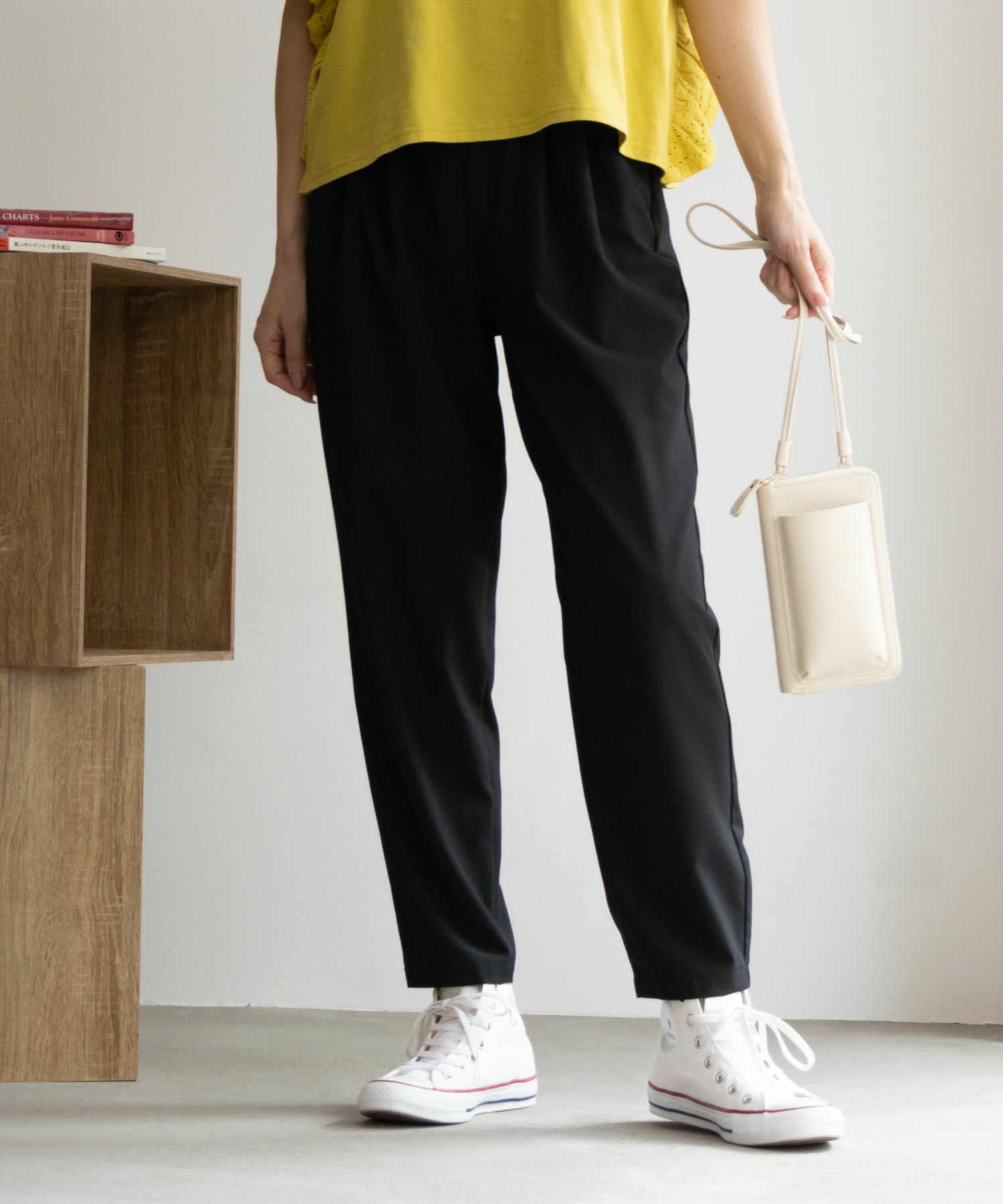 NAVY SARARI  テーパードパンツ レディース商品サムネイル-7