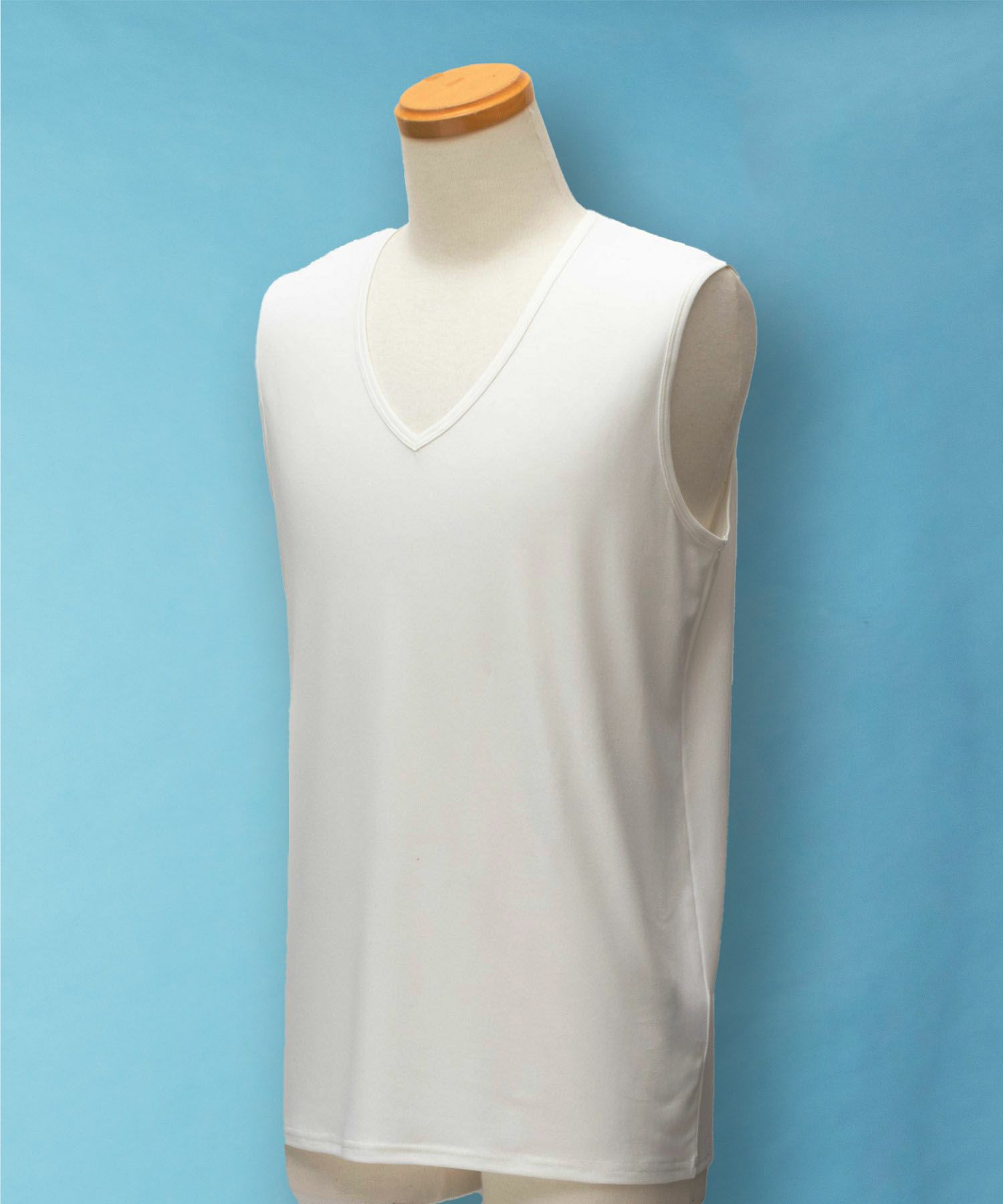 NAVY SARARI Vネックノースリーブ メンズ メール便 対応商品商品画像-2